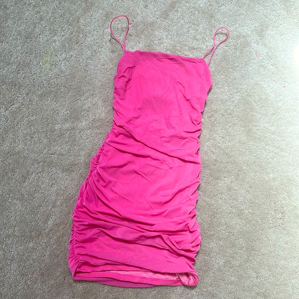 Hello Molly Pink Mini Dress